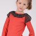 Bluza din tricot de culoare caramizie